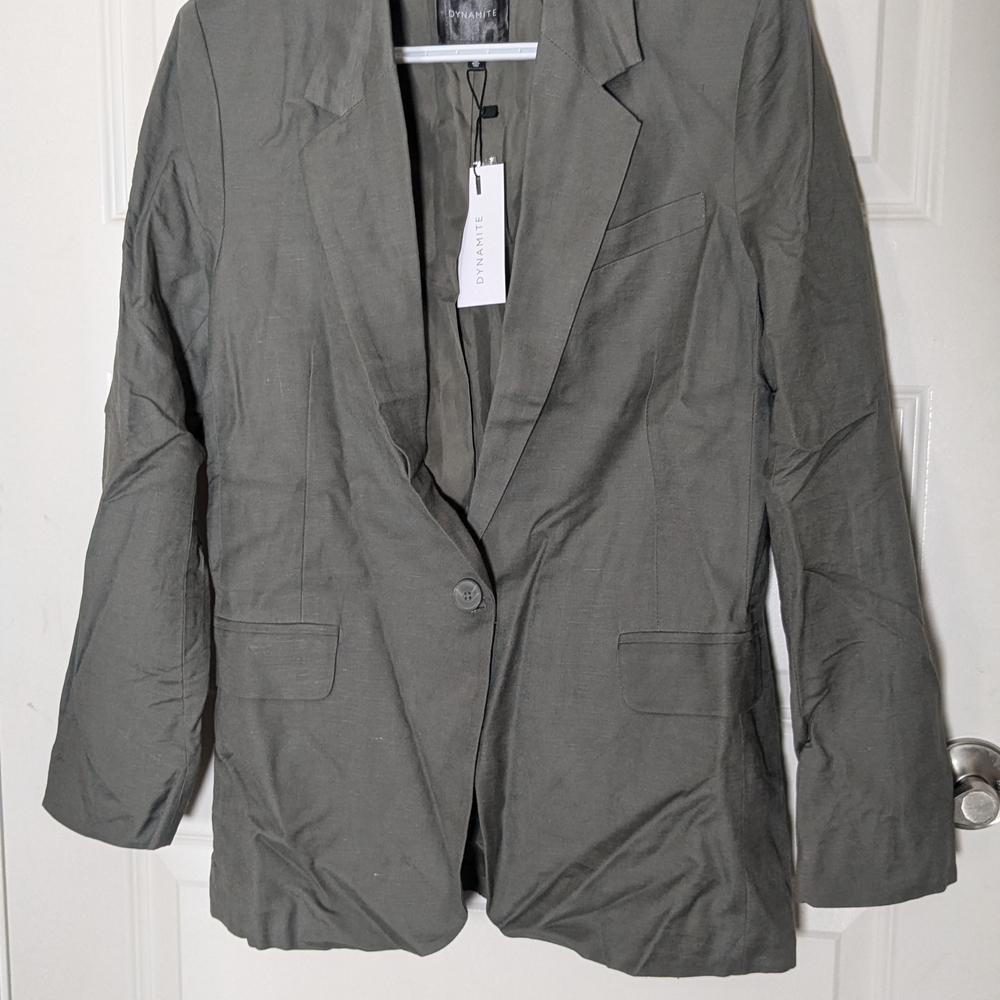 Olive Green Womens Blazer